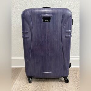 Tumi Carry-Out Hardshell Wheeled Suitcase In Dark Purple Blue - EUC